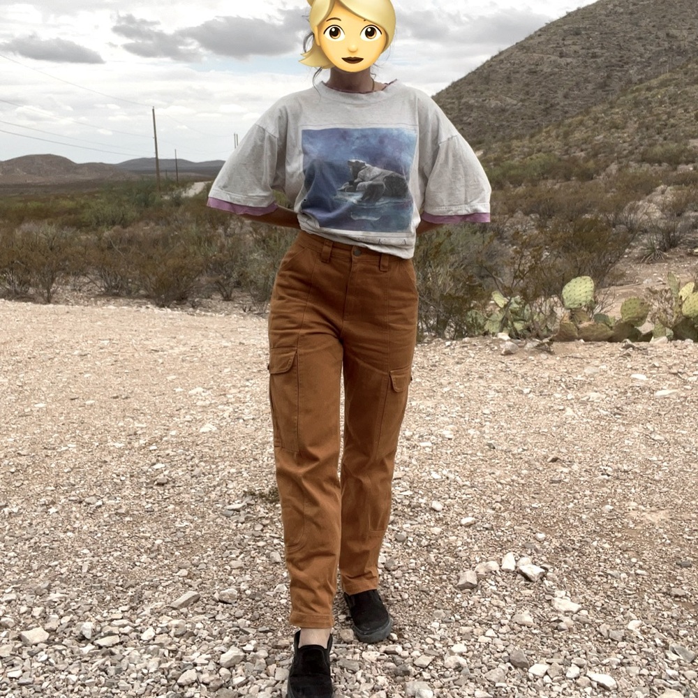 Billabong high waist cargo denim